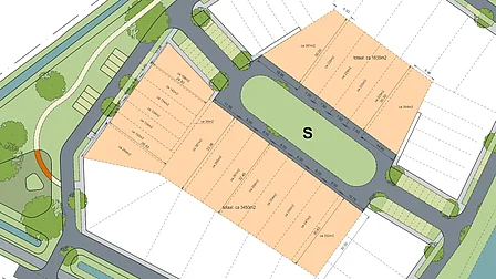 Plattegrond bouwblok B Vroonstede 2 Sint-Annaland