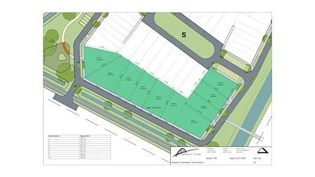 Plattegrond bouwblok D particuliere kavels Vroonstede 2 Sint-Annaland